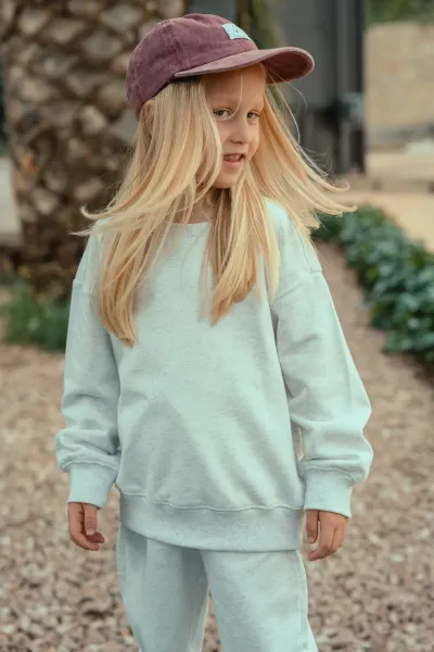 Sudadera Lisa Oversize Gris