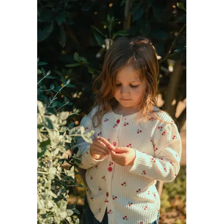 Chaqueta Punto Cerezas