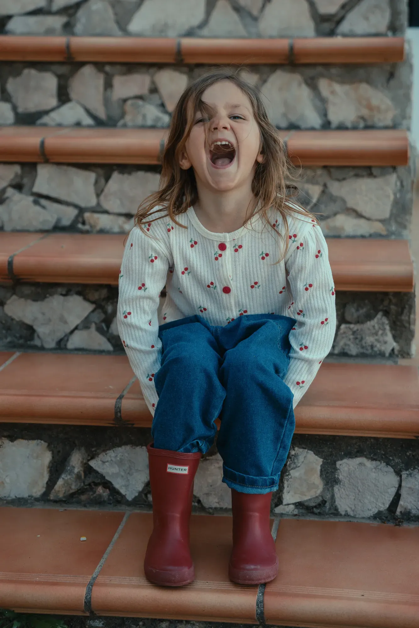 Chaqueta Punto Cerezas
