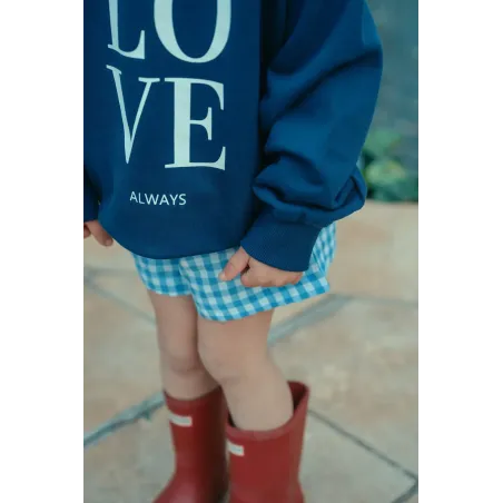 Sudadera Love Azul