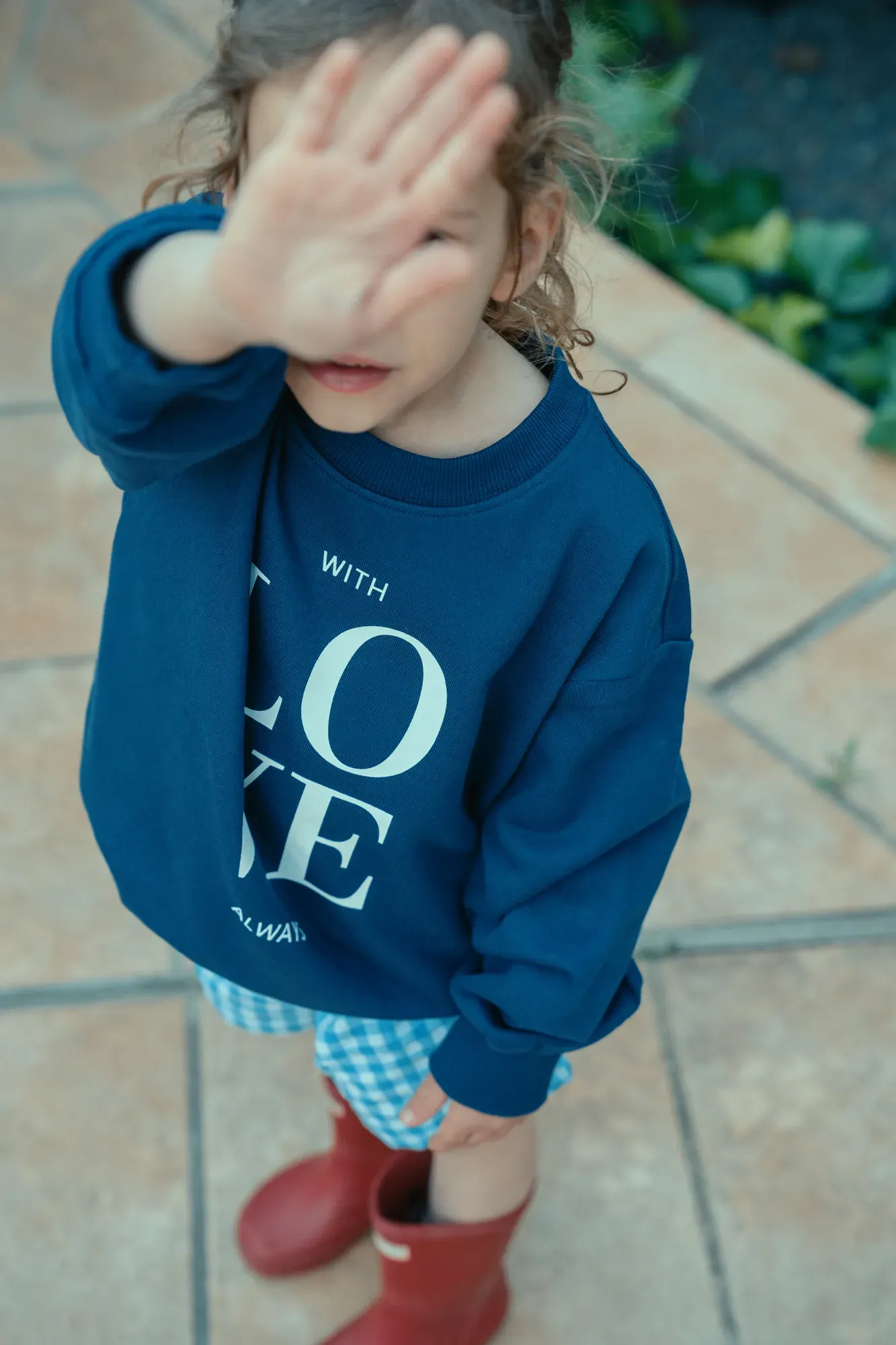 Sudadera Love Azul