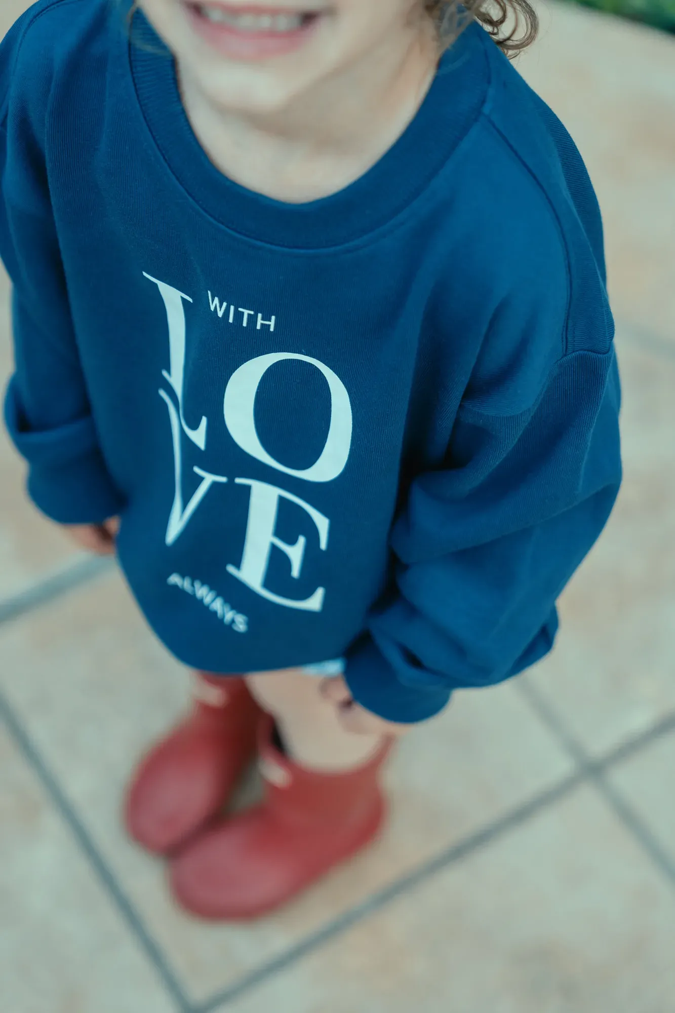 Sudadera Love Azul
