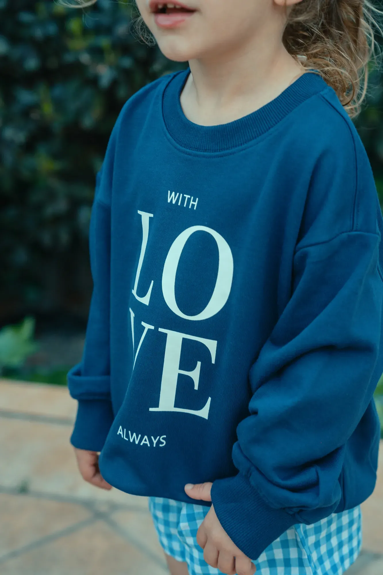 Sudadera Love Azul