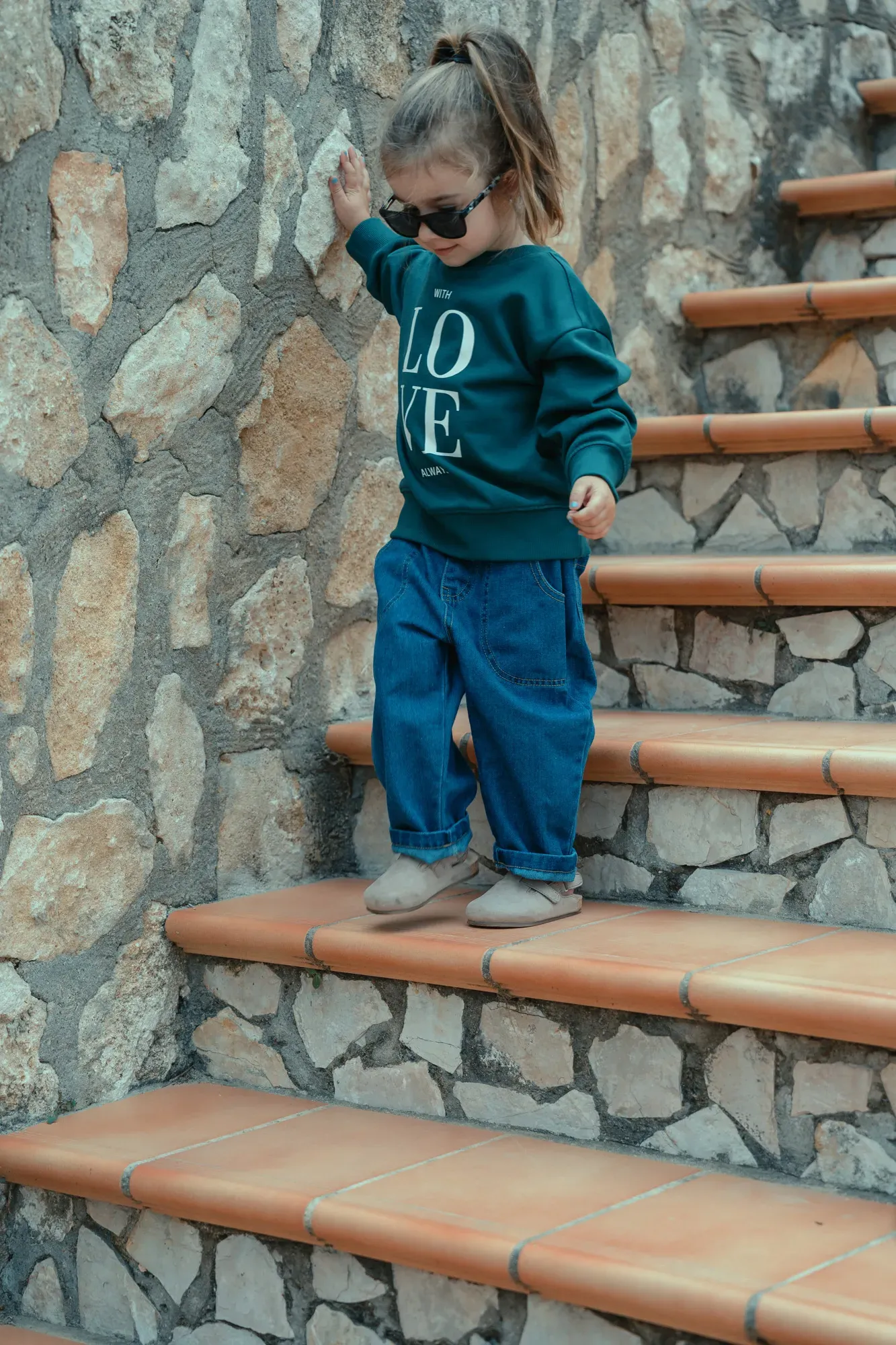 Sudadera Love Verde