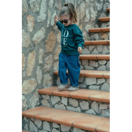 Sudadera Love Verde