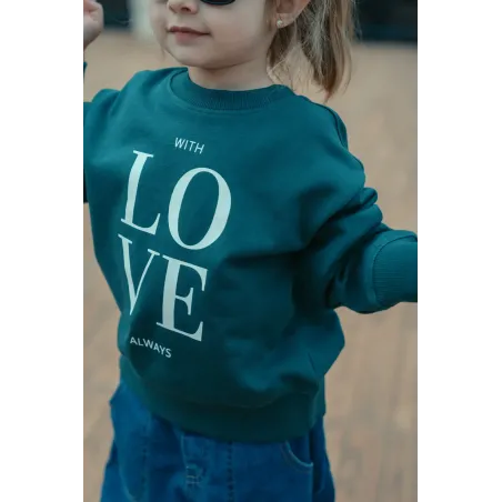 Sudadera Love Verde