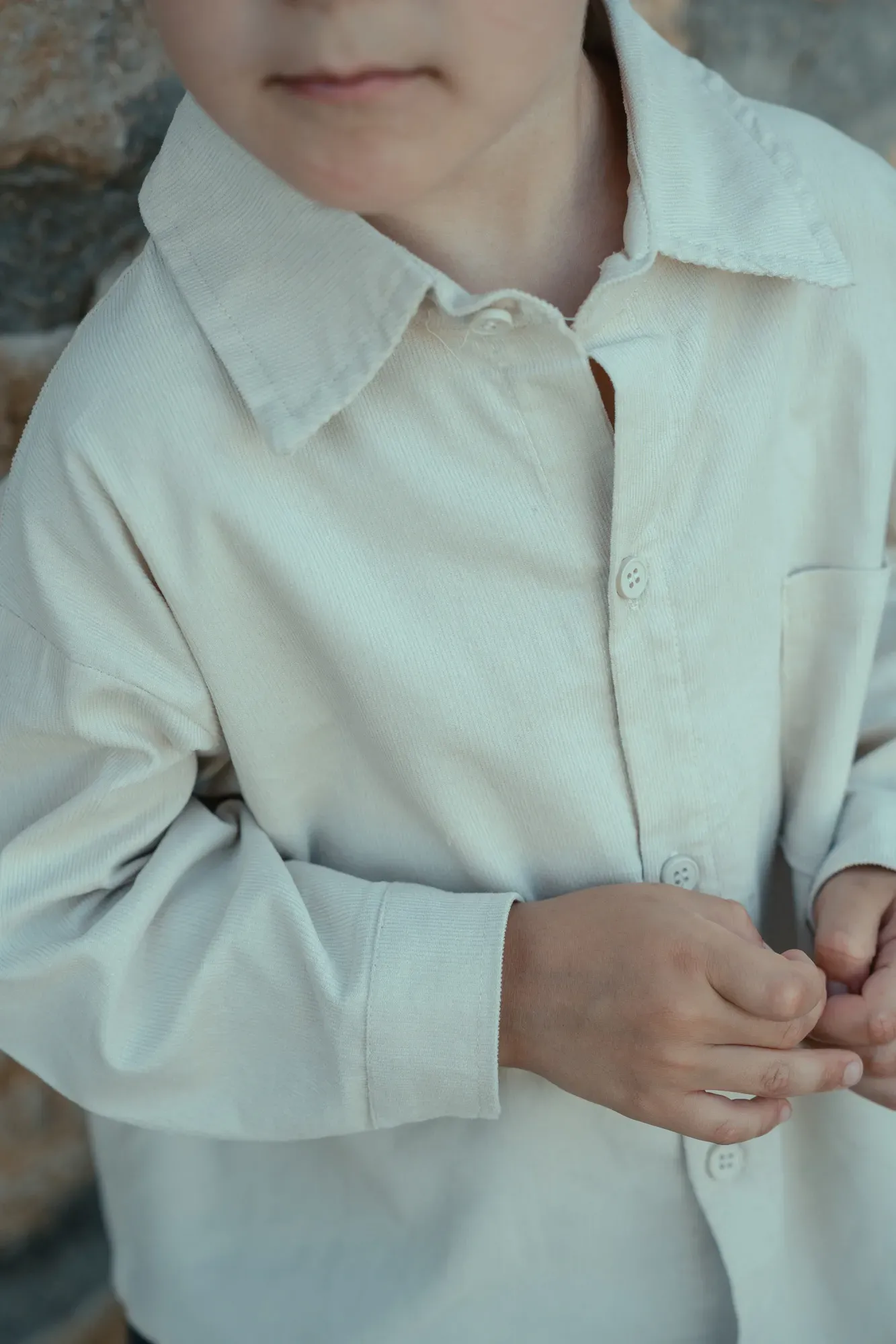 Camisa Lisa Oversize Blanca