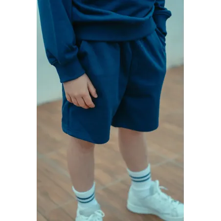 Pantalón Corto Liso Azul
