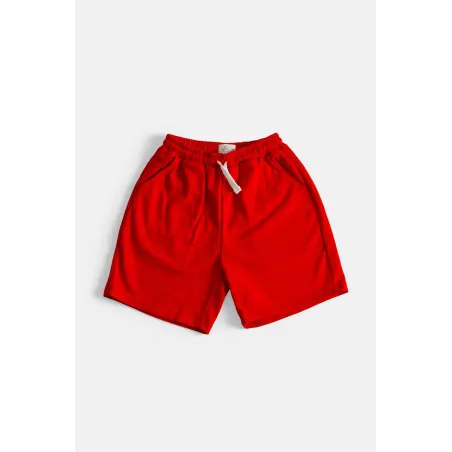 Pantalón Corto Liso Rojo