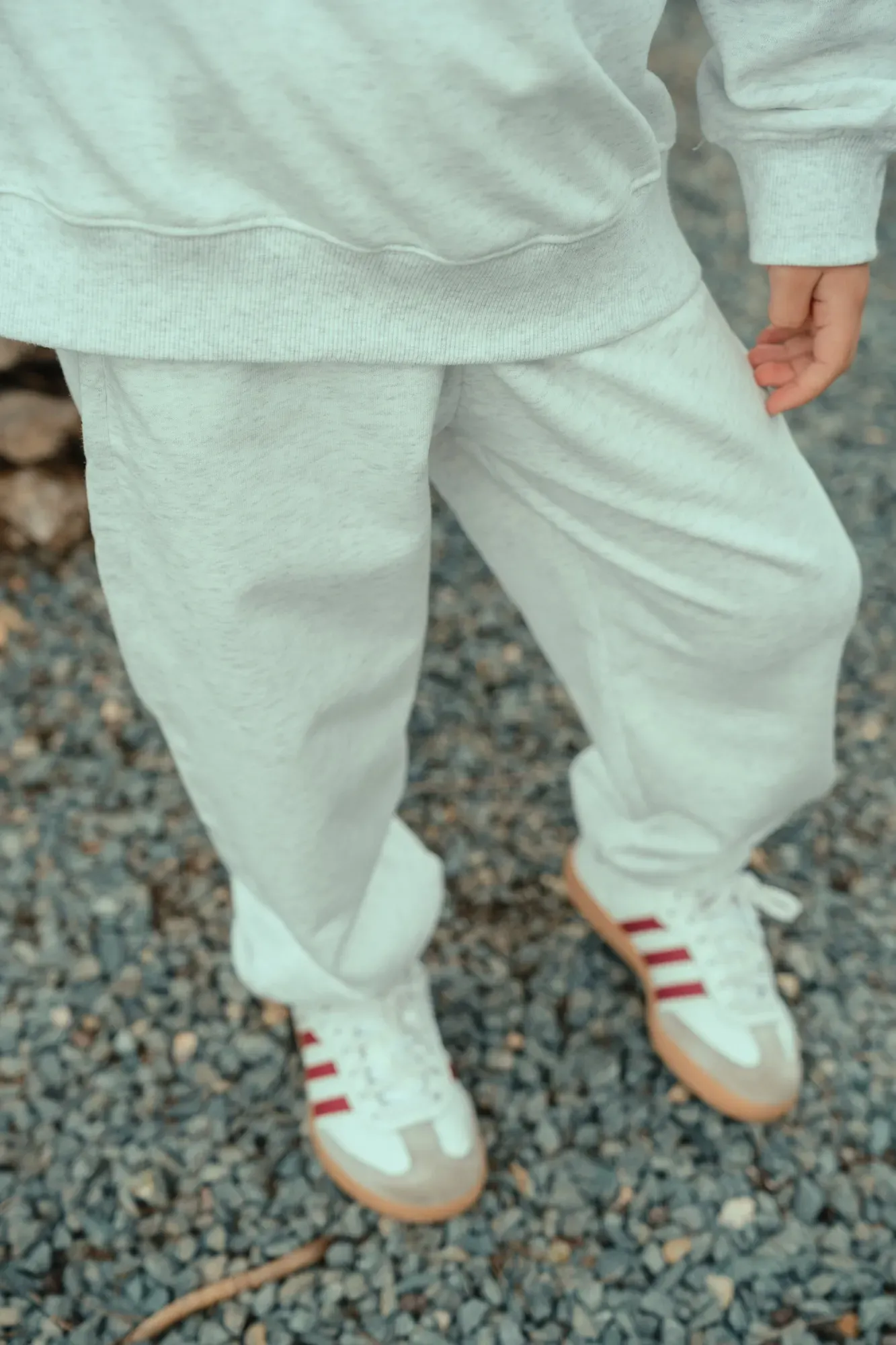 Pantalón Largo Liso Gris