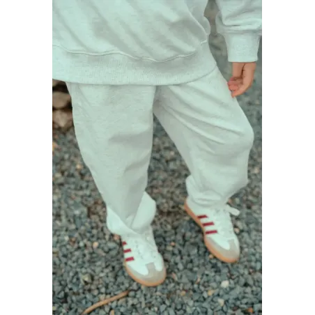 Pantalón Largo Liso Gris
