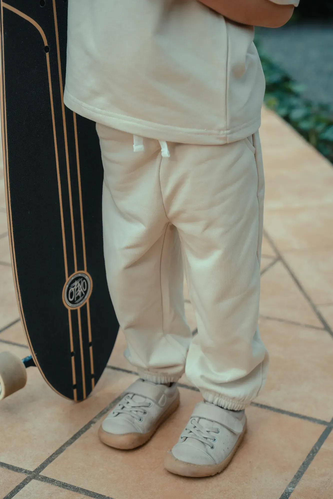 Pantalón Largo Liso Beige
