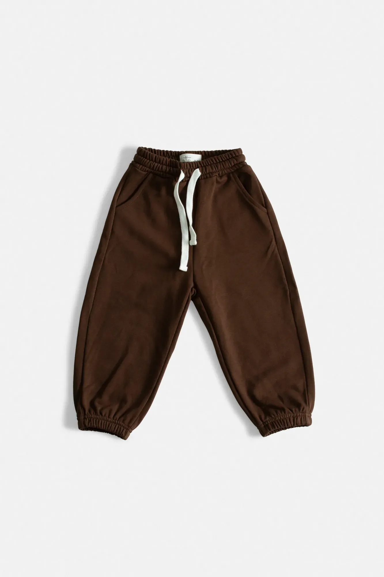 Pantalón Largo Liso Marrón
