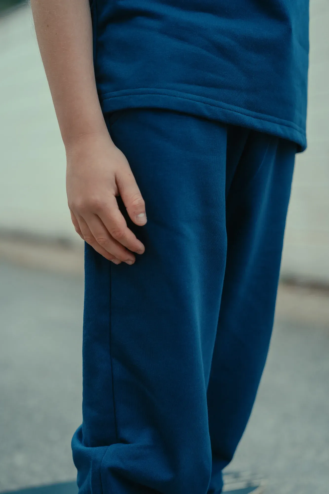 Pantalón Largo Liso Azul