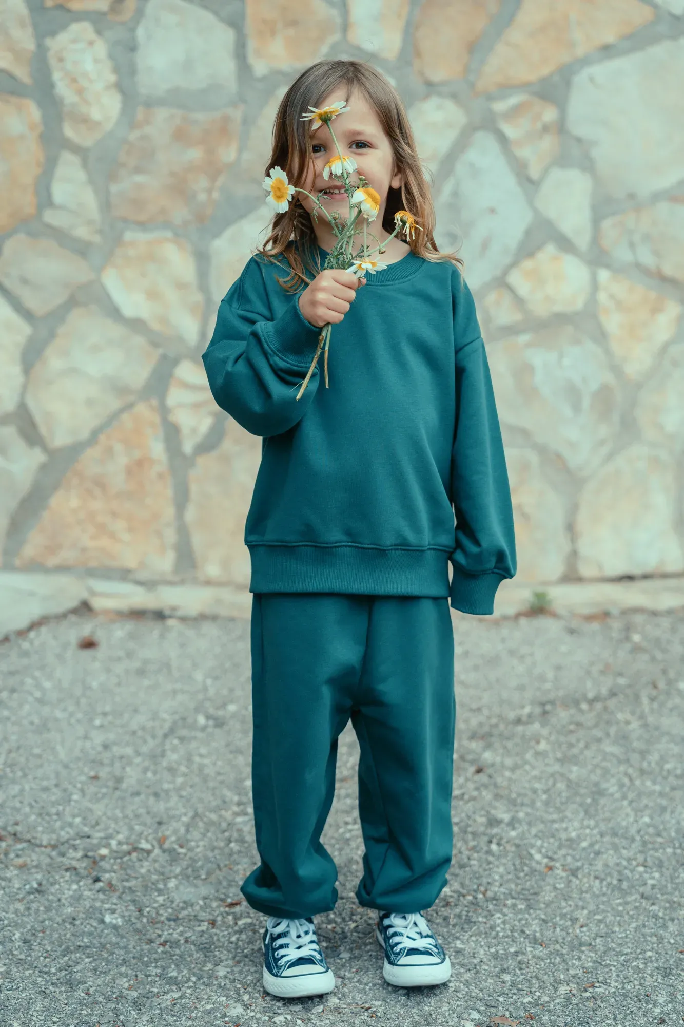 Pantalón Largo Liso Verde