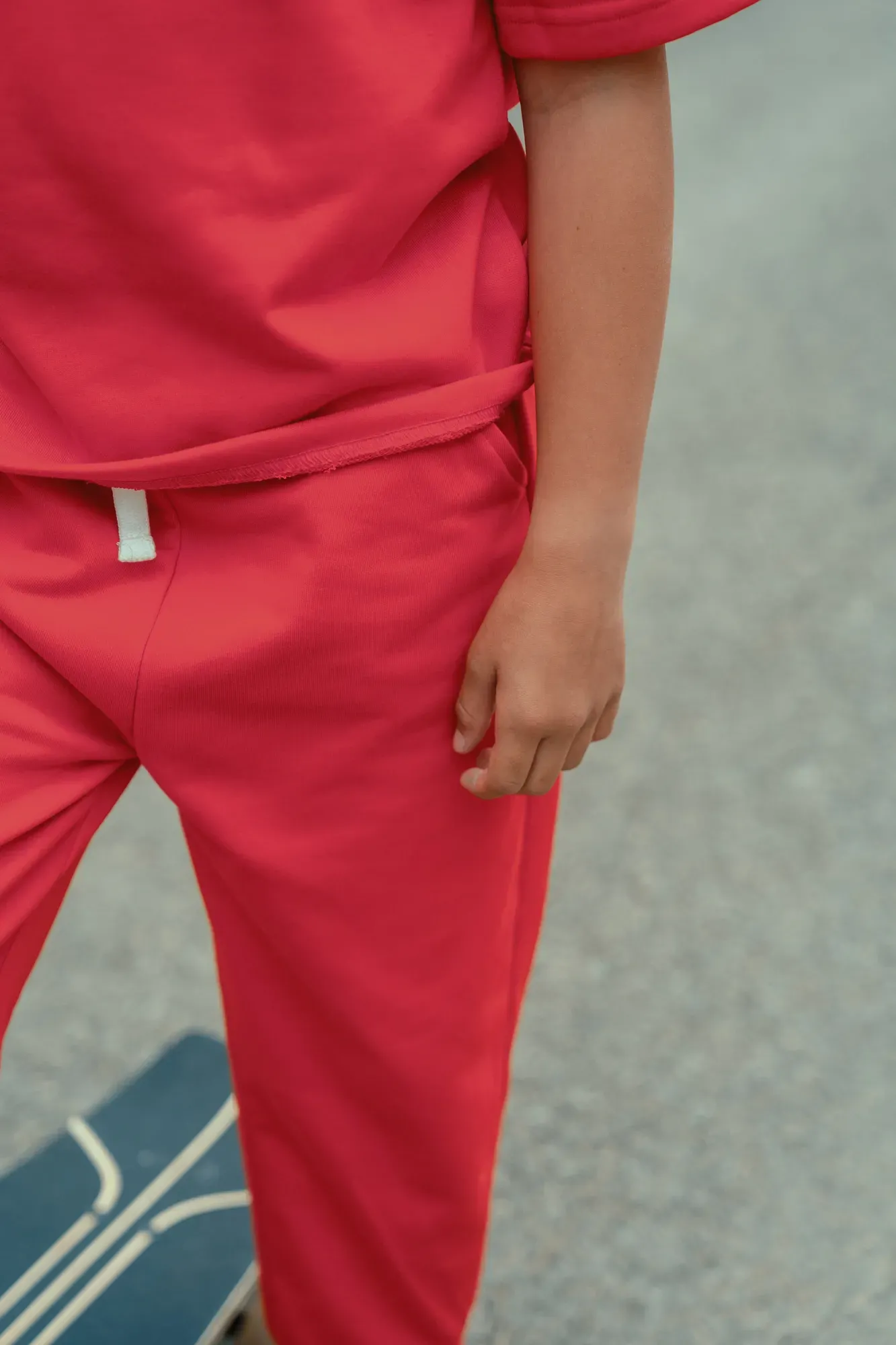 Pantalón Largo Liso Rojo