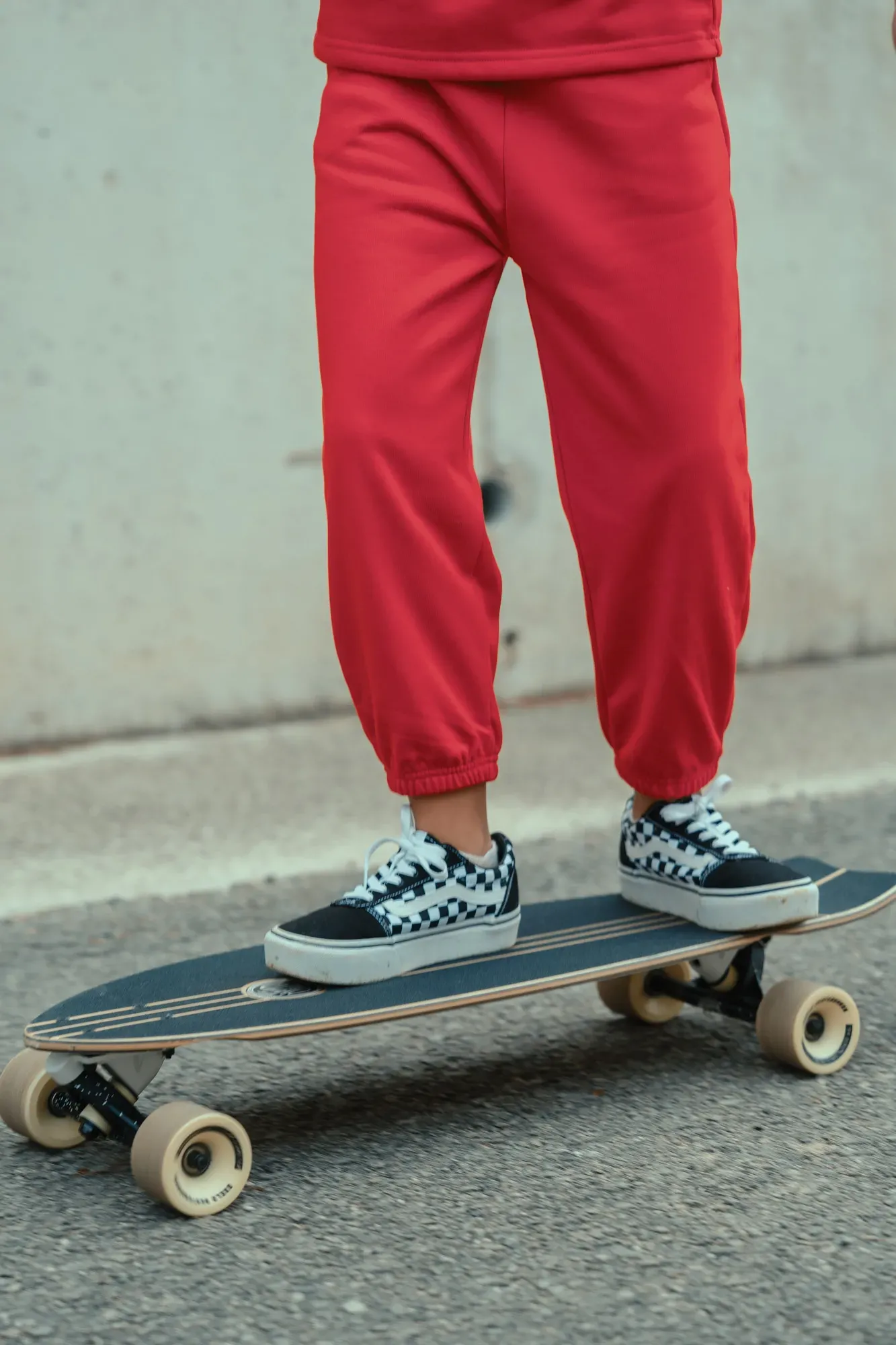 Pantalón Largo Liso Rojo