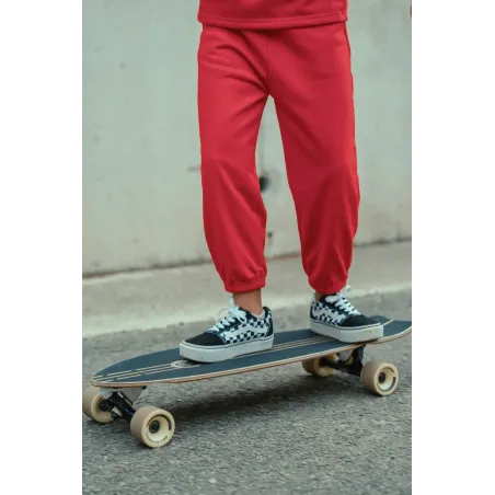 Pantalón Largo Liso Rojo