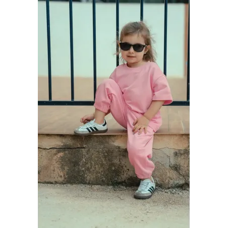 Pantalón Largo Liso Rosa