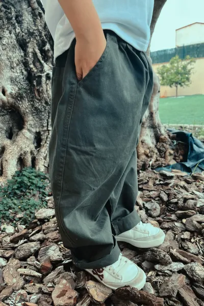 Pantalón Chino Recto Verde