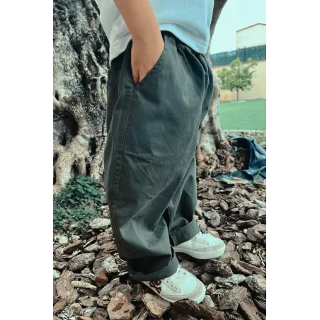 Pantalón Chino Recto Verde