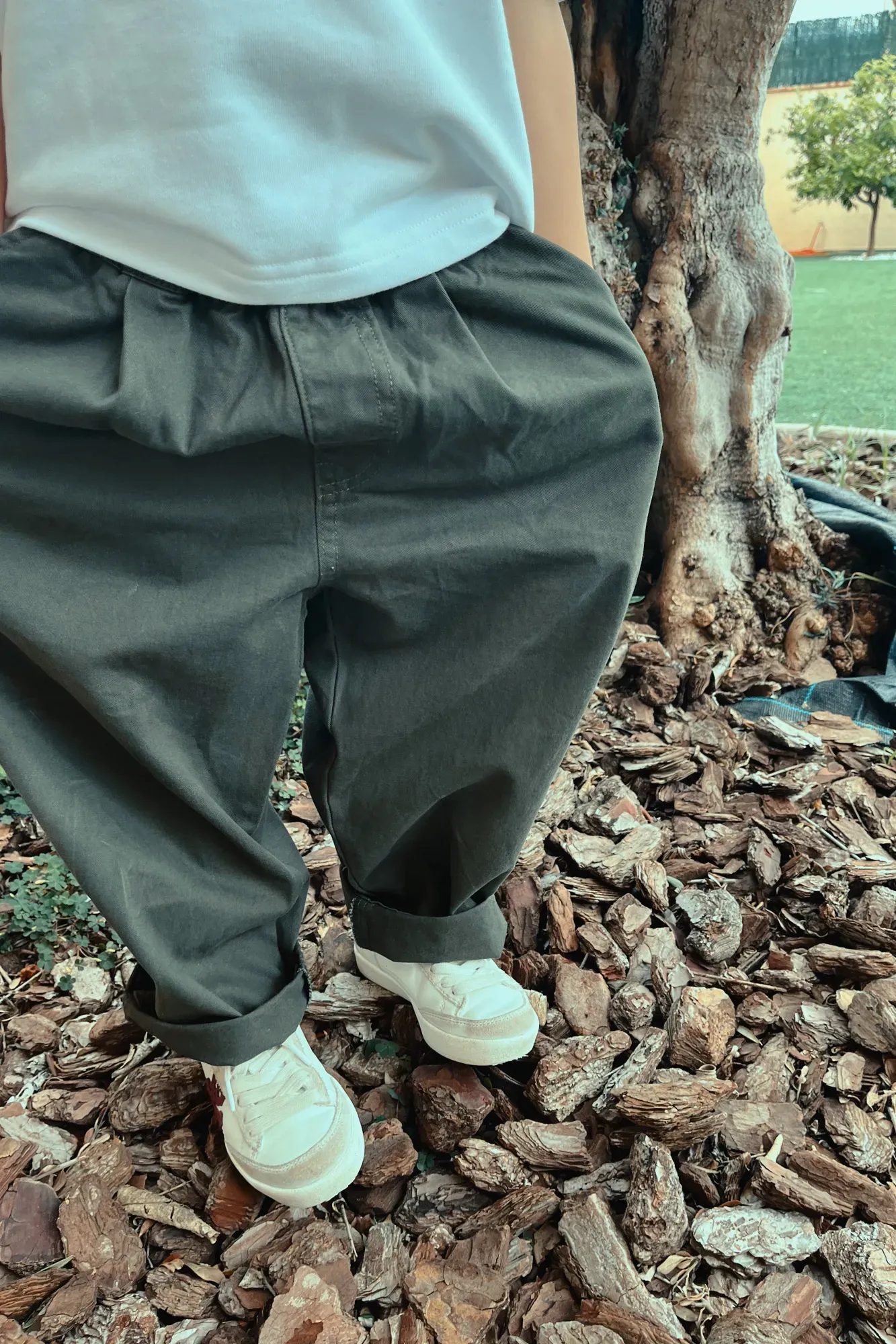 Pantalón Chino Recto Verde