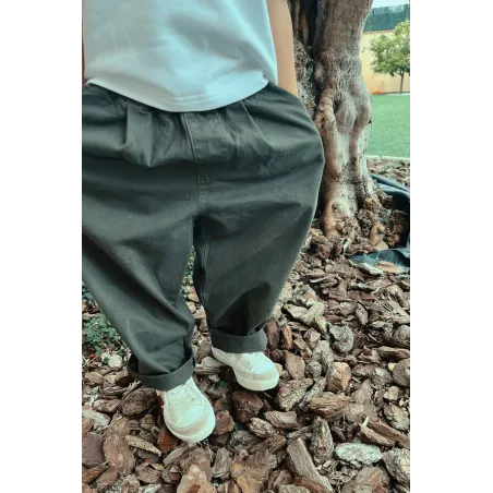 Pantalón Chino Recto Verde
