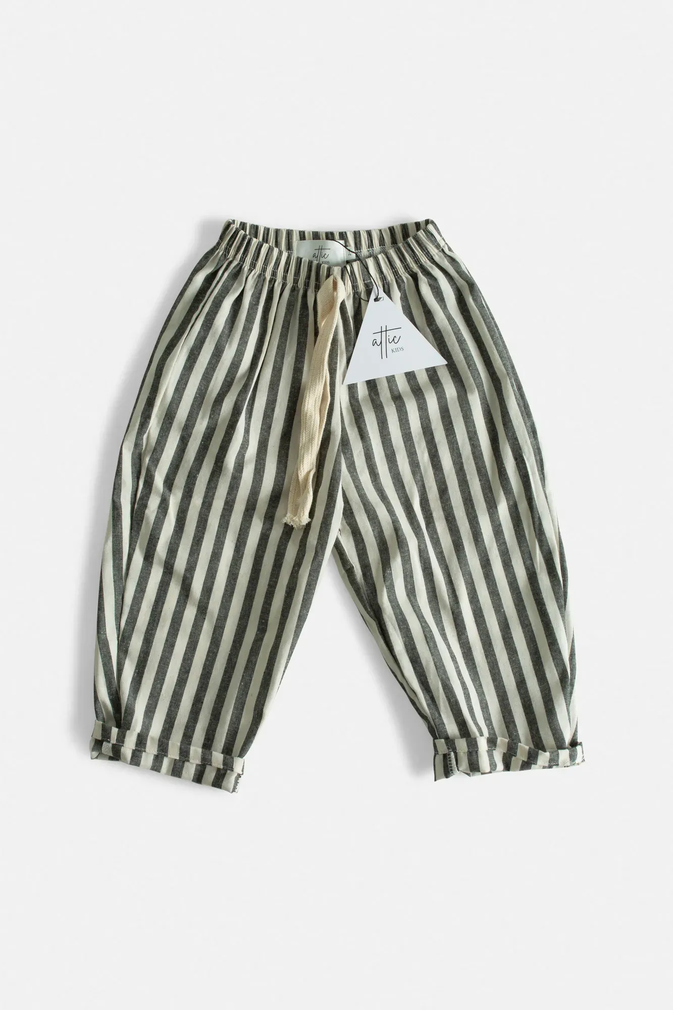 Pantalón Recto Rayas Negro