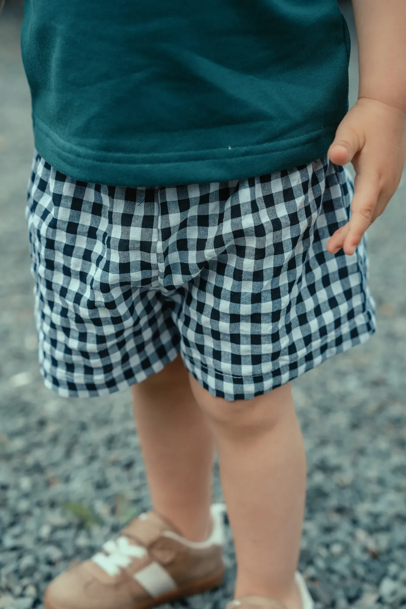 Pantalón Corto Vichy Negro