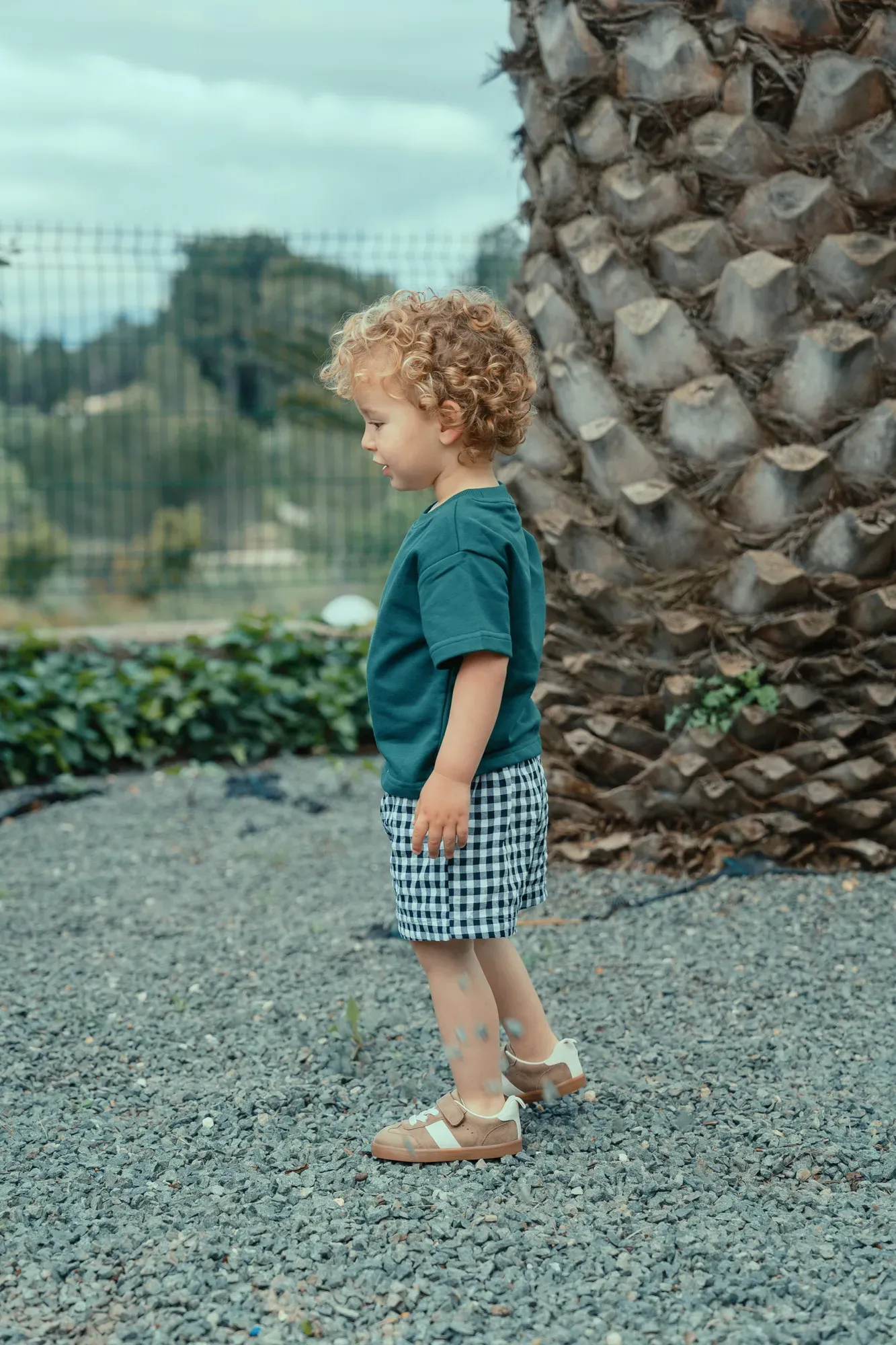 Pantalón Corto Vichy Negro