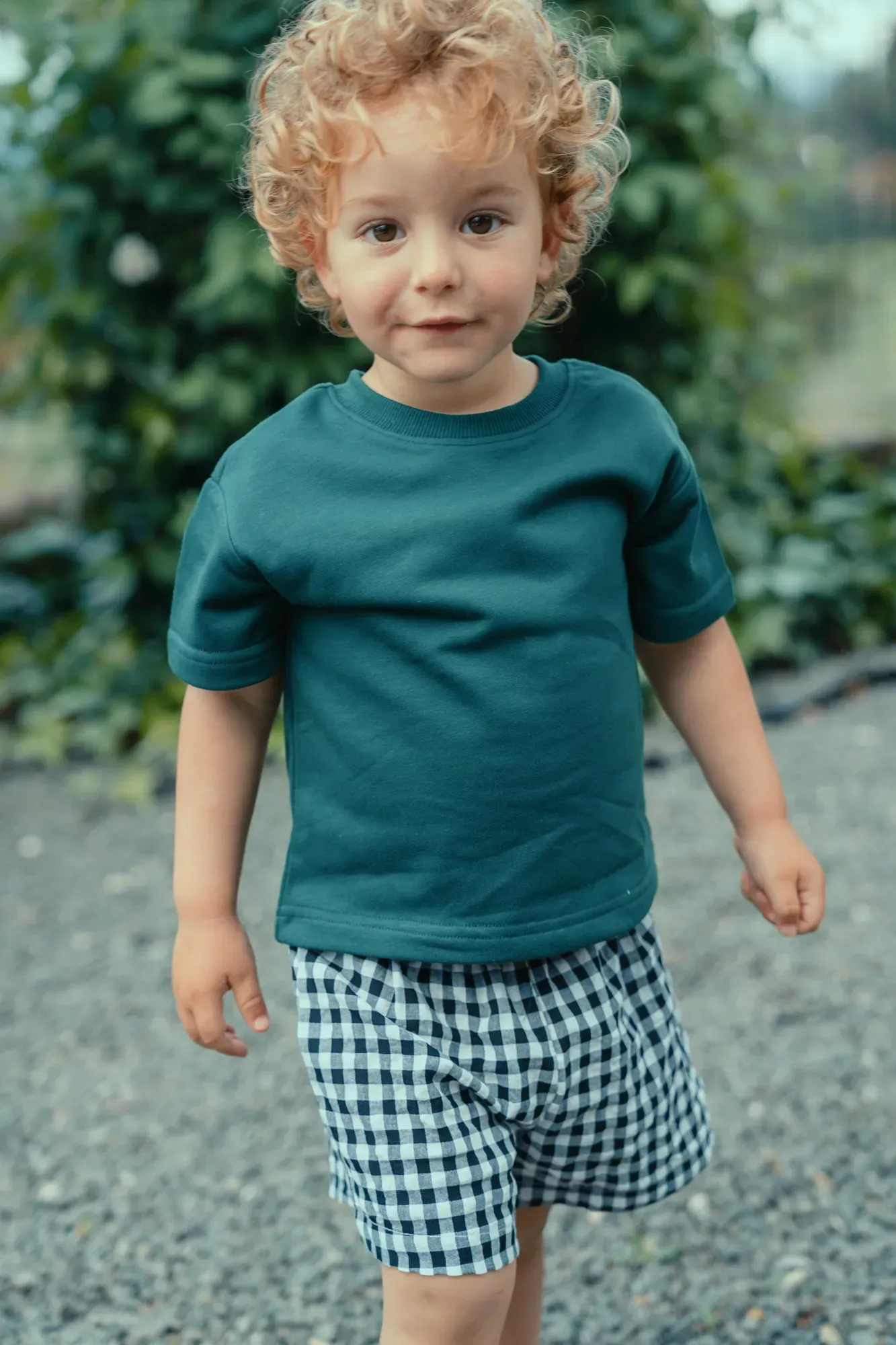 Pantalón Corto Vichy Negro