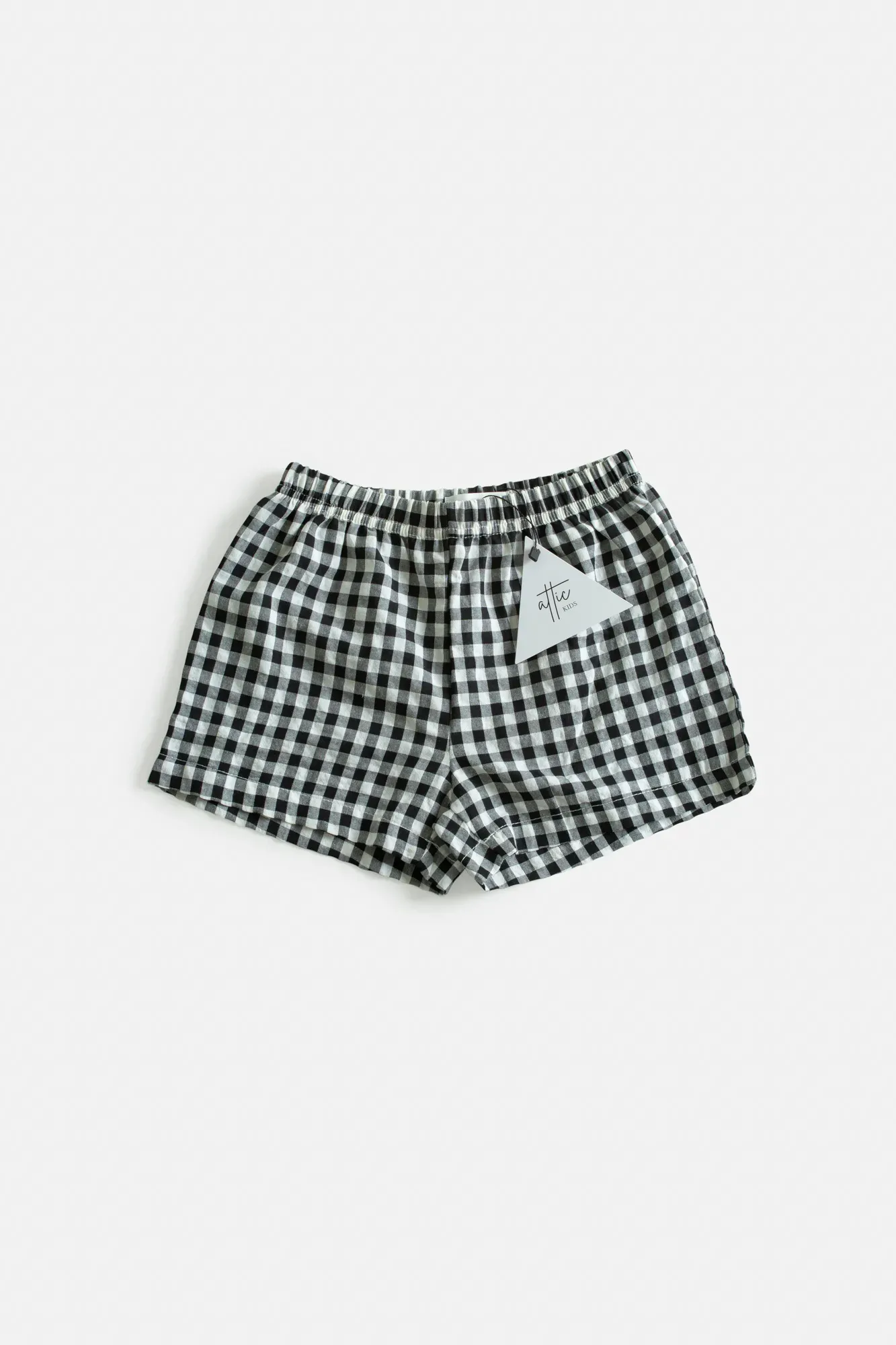 Pantalón Corto Vichy Negro