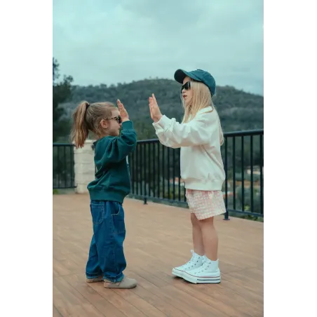 Pantalón Corto Vichy Rosa
