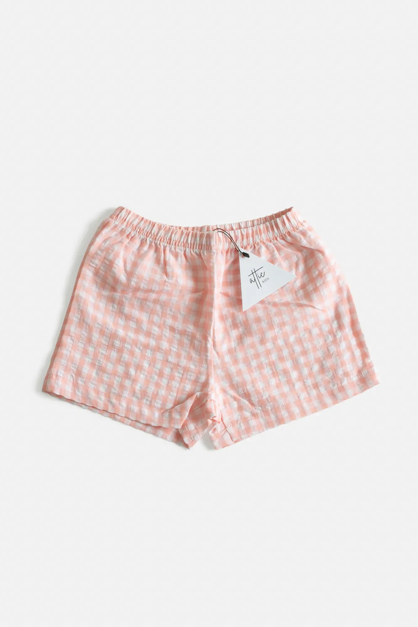 Pantalón Corto Vichy Rosa