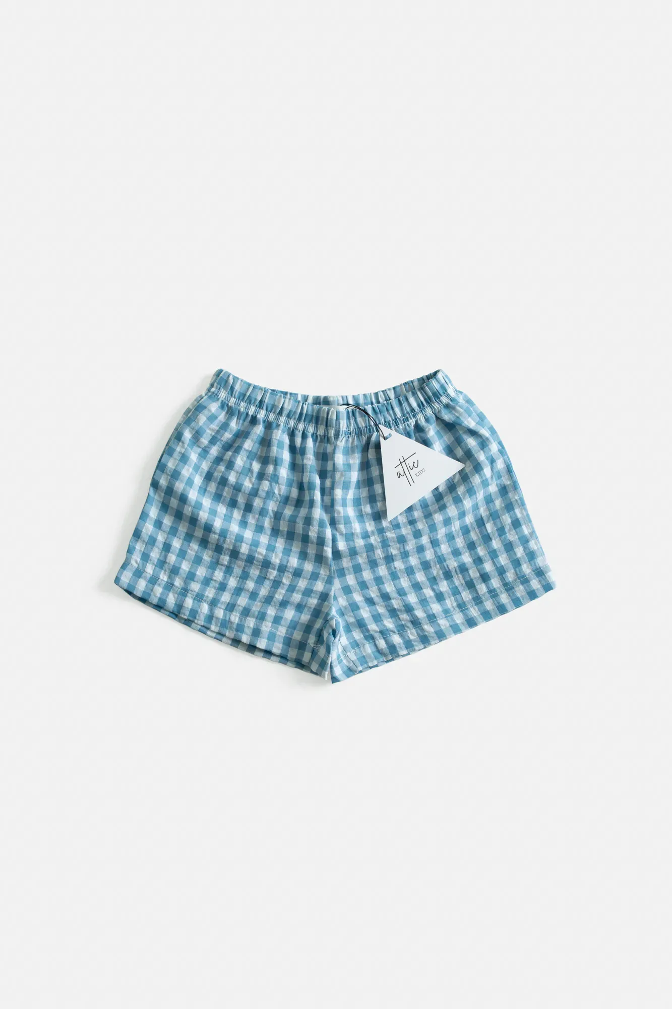 Pantalón Corto Vichy Azul