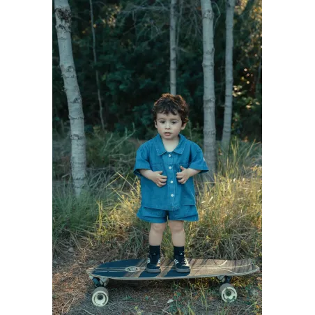 Set Denim Corto Claro