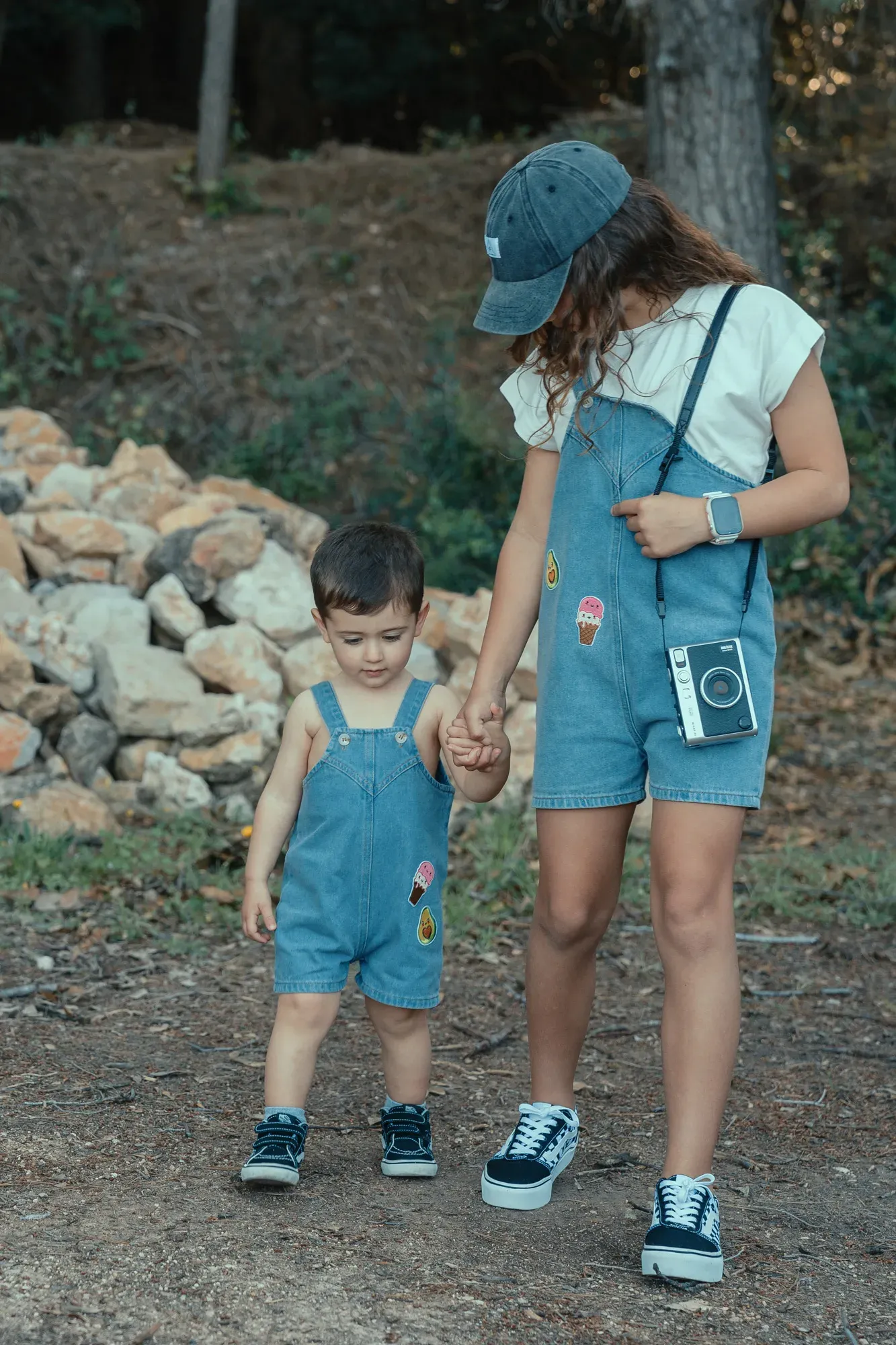 Peto Corto Denim Parches