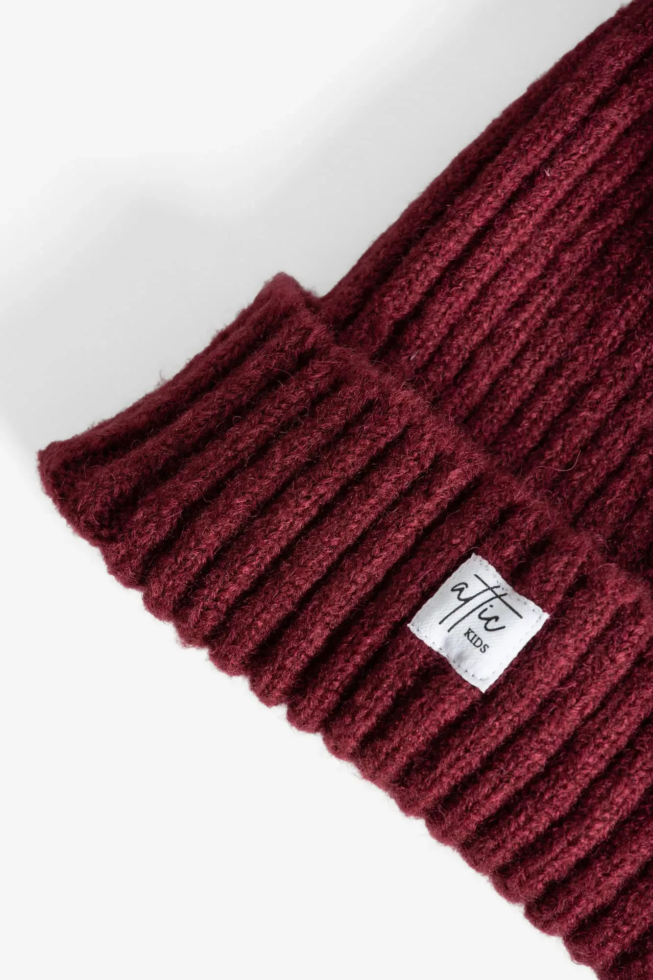 Gorro Punto Burdeos