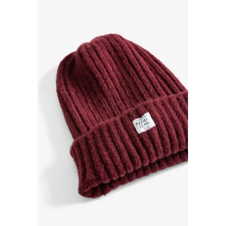 Gorro Punto Burdeos