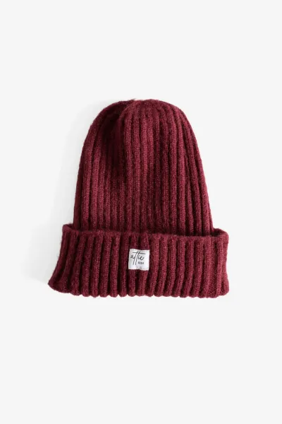 Gorro Punto Burdeos