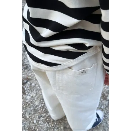 Timelesz - Pantalón Baggy Blanco