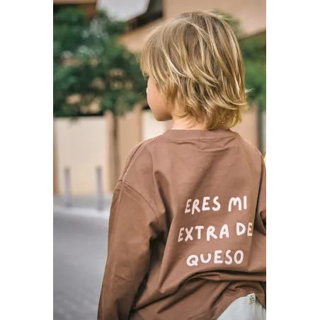 Camiseta Manga Larga Marrón