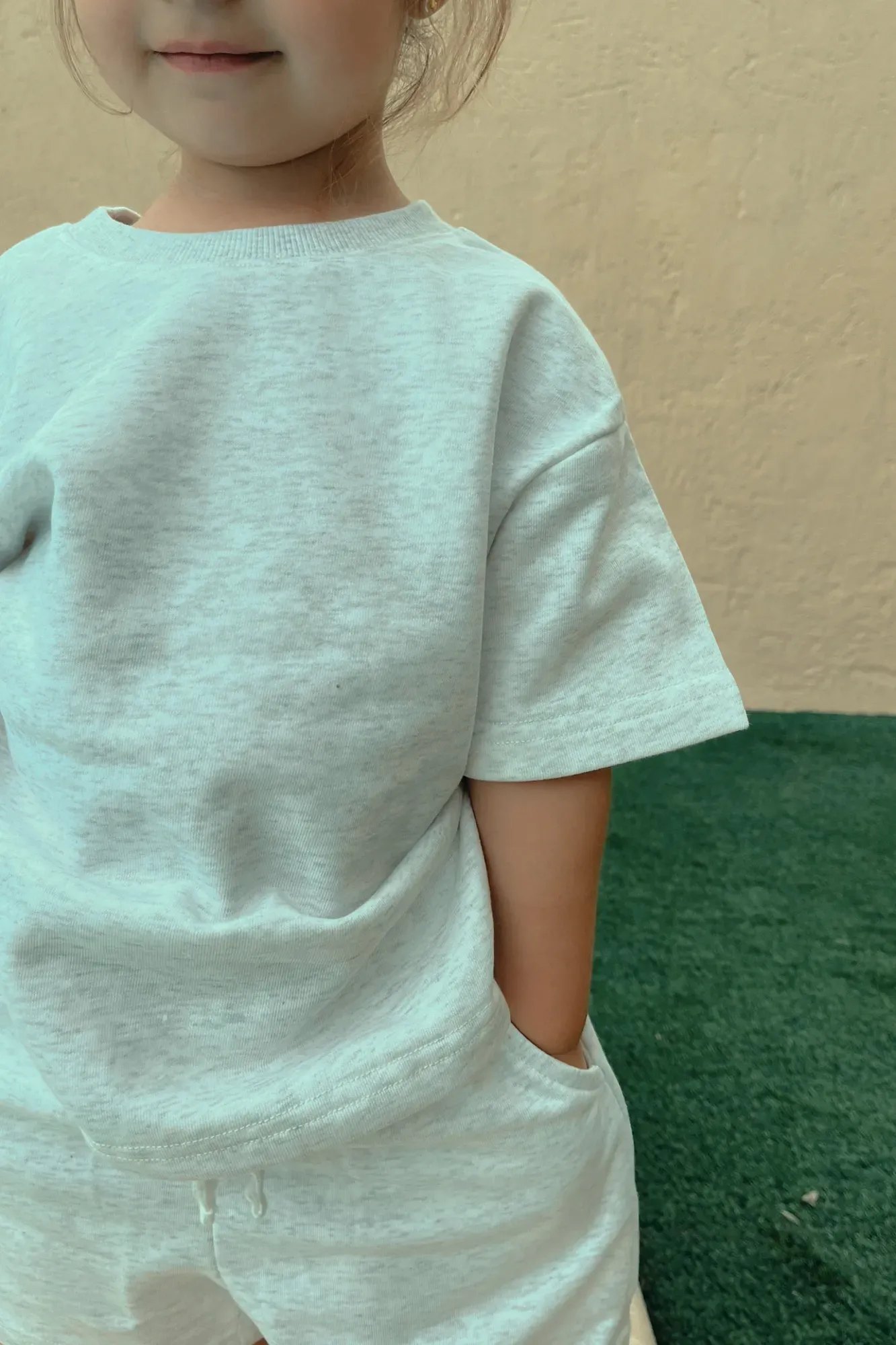 Camiseta Lisa Oversize Gris