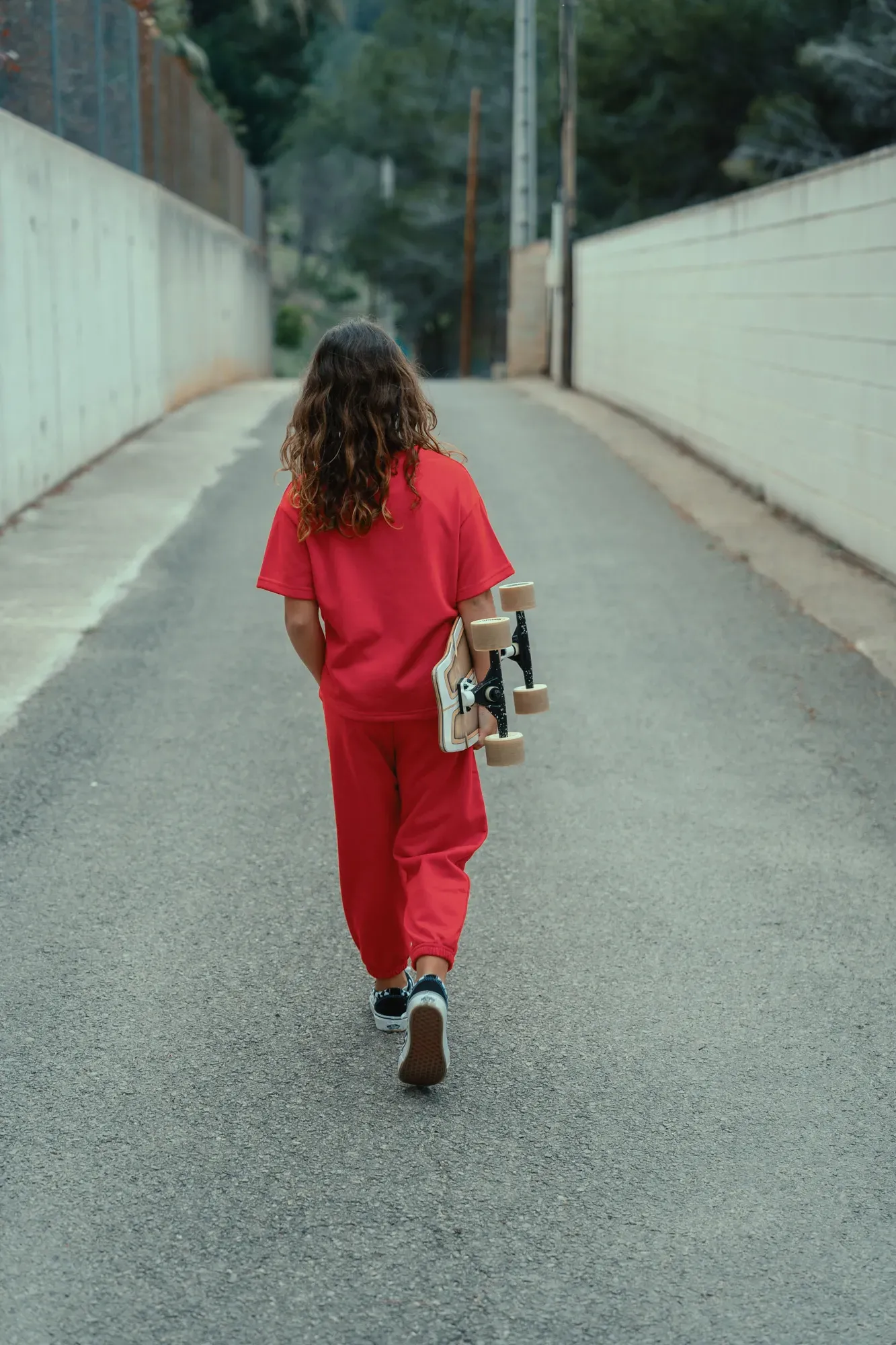 Camiseta Lisa Oversize Roja